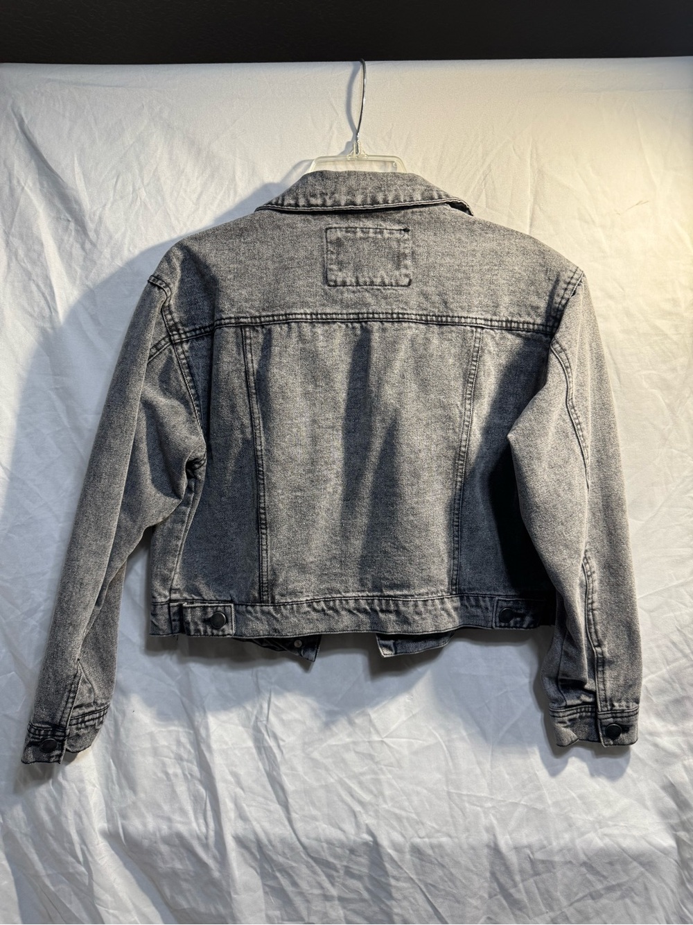 Ashley By 26 International Washed Black Cropped Denim Jackets - Picture 2 of 6